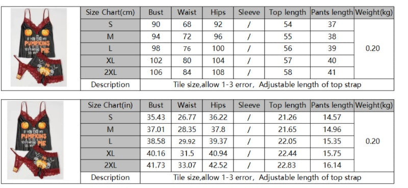 Sexy Lingerie Women's Halloween Pajamas Lace Top With Narrow Straps